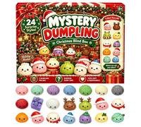 Squishy Calendrier de l'Avent 2026 Boulettes de Noël avec compte à rebours | 24 jours Calendrier Surprise Adulte Noël 2026 Calendrier Compte à rebours