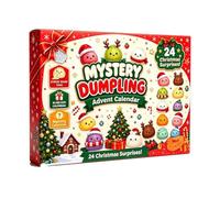 Squishy Calendrier de l'Avent 2026 Boulettes de Noël avec compte à rebours calendrier compte à rebours de Noël de 24 jours, calendrier de Noël boulette, cadeaux surprise pour adultes