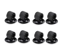 SquishyWorld 8 Pcs Porte Stylo Adhésif Noir en Métal avec Boucle à Ressort Réglable, Pochette Infirmiere pour Blouse, Accessoire Infirmiere Pratique pour Bureau, Tableau Aimanté Frigo et Carnet
