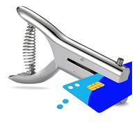 SRAYG Perforatrice Individuel 3 mm - Perforateur Argent, Main Poincon Trou Perforateur de Papier, cartes et PVC, avec capacité de perforation jusqu'à 2 mm(20-25 feuilles) Bureau Idéal pour Classeurs