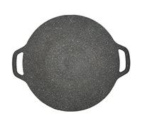 Srdh Poêle à Griller pour Barbecue coréen, poêle à Griller antiadhésive à 6 Couches avec poignées, poêle à Griller coréenne pour cuisinière à Induction, cuisinière à gaz (30cm)