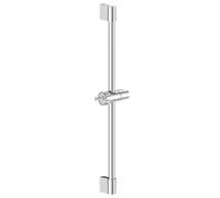 SREWOHS Barre de Douche en Acier Inoxydable 67 cm avec Support de Douchette Réglable, Support Rotatif 360°, Barre Murale pour Douche avec Fixations Stables, Installation Facile, Finition Chromée
