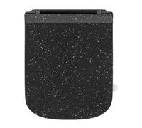 SREWOHS PRO Abattant WC Forme carrée Ultra-mince [COURT], Cuvette Toilette avec Frein de Chute, Lunette WC Blanche, siège de toilette universel de forme carrée, testée jusqu'à 150kg, Noir
