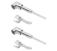 Srliya Adaptateur de Perceuse à Angle Droit de 105 Degrés Tournevis coudé Porte-embout D'angle 2 Ensembles Tige Hexagonale de 1 4 Pouces en Acier au Chrome Vanadium avec Roulement