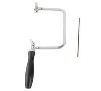 Srliya Arc de Scie Portable en Forme de U, Outil de Coupe de Fil de Bijoux, | Acier allié, Outil de Bijoutier pour Coupe Courbe, Poignée Ergonomique en U, Artisanat DIY, Fixation Sécurisée de la Lame
