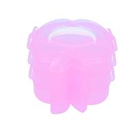 Srliya Caisse de Conteneur en Plastique avec Conception à 3 Niveaux (Rose) | Rangement de jouets portable, plastique léger, compartiments translucides, démontable pour une utilisation facile,