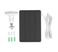 Srliya Chargeur de Panneau Solaire 10W, Professionnel, Efficace, IP65, Portable, alimenté par énergie Solaire, pour Caméra de Projecteur Annulaire (CSP4W-DC-W)