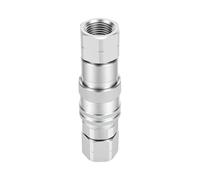 Srliya Coupleur Hydraulique à Connexion Rapide, Corps 3/8 Pouces, | Raccord Hydraulique à Connexion Rapide, Corps 3/8 Pouces, Filetage NPT 1/2 Pouces, Face Plate, pour Eau et Gaz, Vide