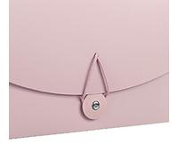 Srliya Dossier Extensible avec 13 Pochettes, étanche (Rose) | Plastique durable, force de serrage serrée, organisation professionnelle