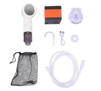 Srliya Douche Portable pour le Camping, 3 Jets, Affichage LED de la Température, Pompe électrique avec Tuyau de 2 M, Idéale pour les Voyages en Camping-car, le Lavage de Voiture e