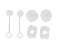 Srliya Ensemble de 6 Bouchons de Fuite Réutilisables pour Empêcher les Déversements de Tasses, Parfaits pour les Activités de Plein Air, Ensemble de Bouchons de Paille en Silicone pour un Usage