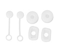 Srliya Ensemble de 6 Bouchons de Fuite Réutilisables pour Empêcher les Déversements de Tasses, Parfaits pour les Activités de Plein Air, Ensemble de Bouchons de Paille en Silicone pour un Usage