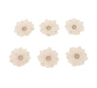 Srliya Ensemble de Fleurs en Toile de Jute Fabriquées à la Main, pour Bricolage, Décorations Florales en Tissu pour Fête de Mariage