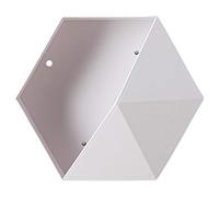 Srliya Étagère Murale 27 * 23 * 7 Étagère Murale Hexagonale Étagère de Rangement Hexagonale Géométrique Simple Étagère Flottante Murale Géométrique (Blanc)
