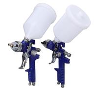Srliya Kit de Pistolet de Pulvérisation HVLP avec Capuchon D'aiguille de Buse de 1.4mm, Outil de Pulvérisation de Peinture de Tasse de capacité de 600cc pour la Peinture Murale de