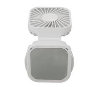 Srliya Mini Ventilateur Portable, Rechargeable, Réglable, Petit Ventilateur Personnel avec Miroir, pour la Maison et L'extérieur