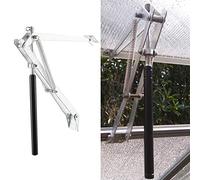 Srliya Ouvre-porte Automatique pour Serre de Toit, Capteur de Température de Cylindre Durable pour des Conditions de Croissance Optimales, 13,19 Pouces, Argent et Noir