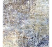 SRTJURFG Tapis Carré Poils Ras Lavable Antidérapant, Design Abstrait Bleu pour Salon Décoratif Canapé Jeu l'intérieur et l'extérieur, 120 x 120 cm