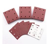 Sruhrak 50 Pièces Feuilles Abrasives, 110x115mm Papier a Poncer 180 Grains Papier Abrasif pour Bosch Ponceuse Vibrante Polir et Enlever La Rouille