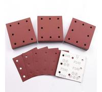 Sruhrak 50 Pièces Feuilles Abrasives, 110x115mm Papier a Poncer 240 Grains Papier Abrasif pour Bosch Ponceuse Vibrante Polir et Enlever La Rouille