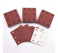 Sruhrak 50 Pièces Feuilles Abrasives, 110x115mm Papier a Poncer 800 Grains Papier Abrasif pour Bosch Ponceuse Vibrante Polir et Enlever La Rouille