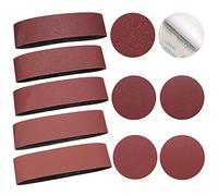 Sruhrak Bandes et Disques Abrasifs -Bande Abrasive 100X915mm(2x60/80/120/240/320)& 150 mm Disques Abrasifs Autocollants(3X80/100/120/180/240/400)| Set de 28 Pièces pour Ponceuses à Bande et à Disque