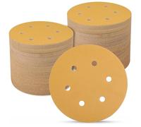 Sruhrak Disques Abrasifs 150mm, 220 Grain 100 Pièces | 6 Trous Disque Poncage Papier Abrasif pour Ponceuse Excentrique | Bois/Méta l | Bricolage & Professionnels