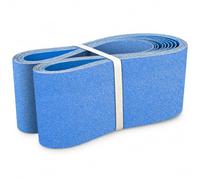 Sruhrak Lot de 10 Bandes Abrasives 100 x 915 mm Grain 40/60/80/120/240 | Corindon de zirconium adapté aux ponceuses à bande, ponçage métal, bois et décapage de peinture