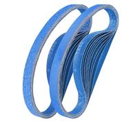 Sruhrak Lot de 10 Bandes Abrasives 25 x 762 mm Grain 60/80/120/240/400 | Corindon de zirconium adapté aux ponceuses à bande, ponçage métal, bois et décapage de peinture