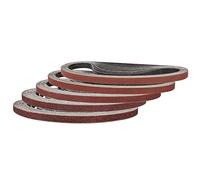Sruhrak Lot de 25 bandes abrasives 9 x 533 mm, ensemble de bandes abrasives avec 5 de chaque grain 60/80/120/240/400 pour ponceuse à bande, idéal pour le bois et la peinture