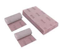 Sruhrak Treillis Feuilles Abrasive 115x230mm, 25 Pièces Papier a Poncer 240 Grains Abrasives Papier pour Ponceuse Vibrante Polir et Enlever La Rouille