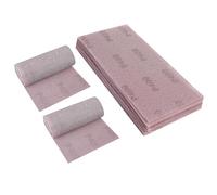 Sruhrak Treillis Feuilles Abrasive 115x230mm, 25 Pièces Papier a Poncer 400 Grains Abrasives Papier pour Ponceuse Vibrante Polir et Enlever La Rouille