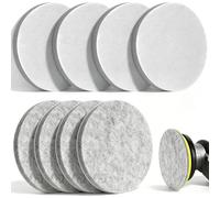 SRunDe 8 Pièces Disque a Polir 125mm pour Ponceuse Feutre Tampon Polissage Voiture 125mm Souple Lavable Réutilisable pour Surface Auto Verre Métal Bois Compatible avec Bosch Festool Metabo Mirka FLEX