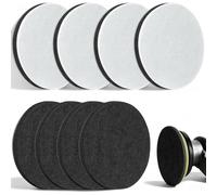 SRunDe 8 Pièces Disque de Polissage 125mm pour Ponceuse Lavable Feutre | Souple Pad Polish Verre 125mm Réutilisable pour Polissage Peinture Auto Verre Métal Bois Compatible avec Bosch Mirka FLEX