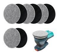 SRunDe 8 Pièces Pad Polissage 125mm Feutre Souple Lavable Disque Polissage