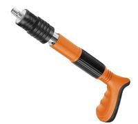 Srutueo Mini cloueuse manuelle - Kit d'outils de fixation - Cloueuse à air réglable - Cloueuse murale en ciment pour le travail du bois - Noir et orange