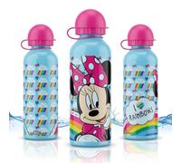 SRV Hub Bouteille d'eau Minnie Mouse pour enfants, 500 ml, sans BPA, réutilisable, légère, étanche, idéale pour l'école, la boîte à déjeuner, cadeau d'anniversaire - Bleu ciel