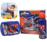 SRV Hub® Ensemble boîte à déjeuner et bouteille d'eau pour sport, voyage, pique-nique - Produits officiels - Spiderman