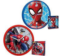 SRV Hub - Horloge murale analogique Spiderman pour enfants, décoration de chambre à coucher, bureau, salon, cuisine et décoration d'intérieur