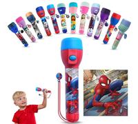 SRV Hub SPIDERMAN LED Grande Torche, Lampes de Nuit pour Enfants LED Super Lumineuses pour Cadeaux de Noël, d'Anniversaire et de Thanksgiving - Jouet de Lampe de Poche en Plastique
