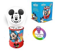 SRV Hub Veilleuse Mickey Mouse pour enfants, petite lampe projecteur de 12 cm, veilleuse à piles pour chambre d'enfant, décoration de chambre mignonne de 3 ans et plus