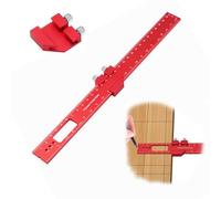 Srvauyea Règle De Précision Pour Le Travail Du Bois, Règle De Marquage D'Arrêt De Glissière De Poche En Alliage D'Aluminium De 300 mm Avec Encoche Et Butée Pour La Position Coulissante