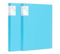 Srvnpioy 2 Pièces Porte-Vues A3 30 Pochettes 60 vues, Livre D'affichage, Présentation Affichage du Livre A3 Protège-Documents, en Polypropylène,Bleu