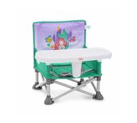 Bright Starts, Rehausseur Portable Disney Princess Ariel Pop 'N Sit, Utilisation Intérieur/Extérieur avec Tablette pour Repas, 6 Mois à 3 Ans