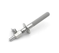 SS316L Pierre de carbonatation Tri Clamp 50,5 mm Acier inoxydable 1/4" NPT Filtre à gaz for bière Homebrew Aération avec tuyau cannelé de 12,7 mm(8 inch with valve)