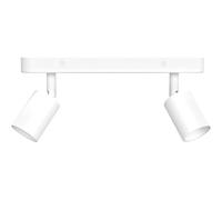SSC-LUXon AWORA 2 flammes blanc - plafonnier led double spot orientable | Éclaire uniformément toute la pièce, pose simple et faible consommation pour un usage quotidien et durable.