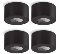 SSC-LUXon CELI-1 spot plafond noir IP44 Ø80 mm - luminaire salle de bain & | Éclaire uniformément toute la pièce, pose simple et faible consommation pour un usage quotidien et durable.