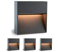 SSC-LUXon KEILA applique murale LED anthracite IP54 escalier interieur | Crée une ambiance chaleureuse et tamisée, pose simple et finition soignée au rendu élégant et raffiné.