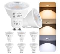 SSC-LUXon LumiFLEX Ampoule GU10 LED 3-en-1 Couleurs - Lot de 6, Blanc Chaud
