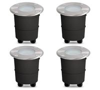 SSC-LUXon MARNE spot encastrable sol exterieur rund IP67 befahrbar GU10 lot de 4 sans ampoule borne sol jardin terrasse 230V